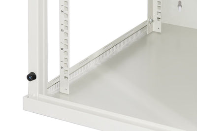 LINK Armadio Rack 19" 12 Unita' Da Muro (A)620X (L)540 X Profondita' 600 Mm. Colore Grigio Chiaro Porta Vetro [LK1912U66G]