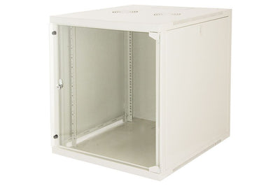 LINK Armadio Rack 19" 12 Unita' Da Muro (A)620X (L)540 X Profondita' 600 Mm. Colore Grigio Chiaro Porta Vetro [LK1912U66G]