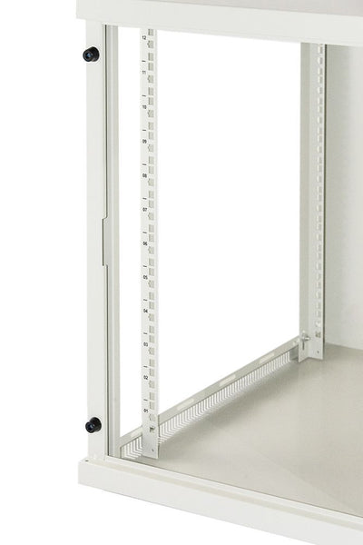 LINK Armadio Rack 19" 12 Unita' Da Muro (A)620X (L)540 X Profondita' 600 Mm. Colore Grigio Chiaro Porta Vetro [LK1912U66G]