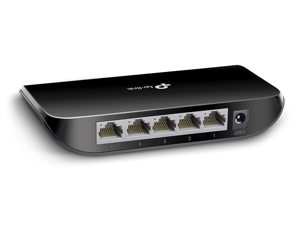 TP-Link TL-SG1005D switch di rete Non gestito Gigabit Ethernet (10/100/1000) Nero [TL-SG1005D]
