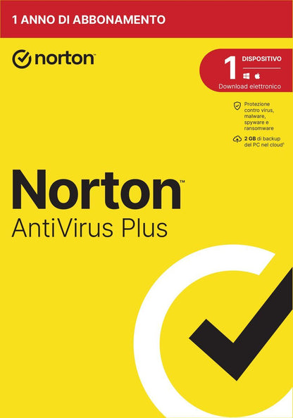 Norton Antivirus Plus 2024 1 Dispositivo Licenza di 1 anno PC o Mac [21429118]