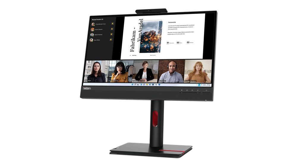Lenovo ThinkCentre Tiny-In-One 22 Monitor PC 54,6 cm (21.5") 1920 x 1080 Pixel Full HD LED Touch screen Nero [12N9GAT1IT]