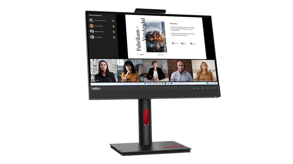 Lenovo ThinkCentre Tiny-In-One 22 Monitor PC 54,6 cm (21.5") 1920 x 1080 Pixel Full HD LED Touch screen Nero [12N9GAT1IT]