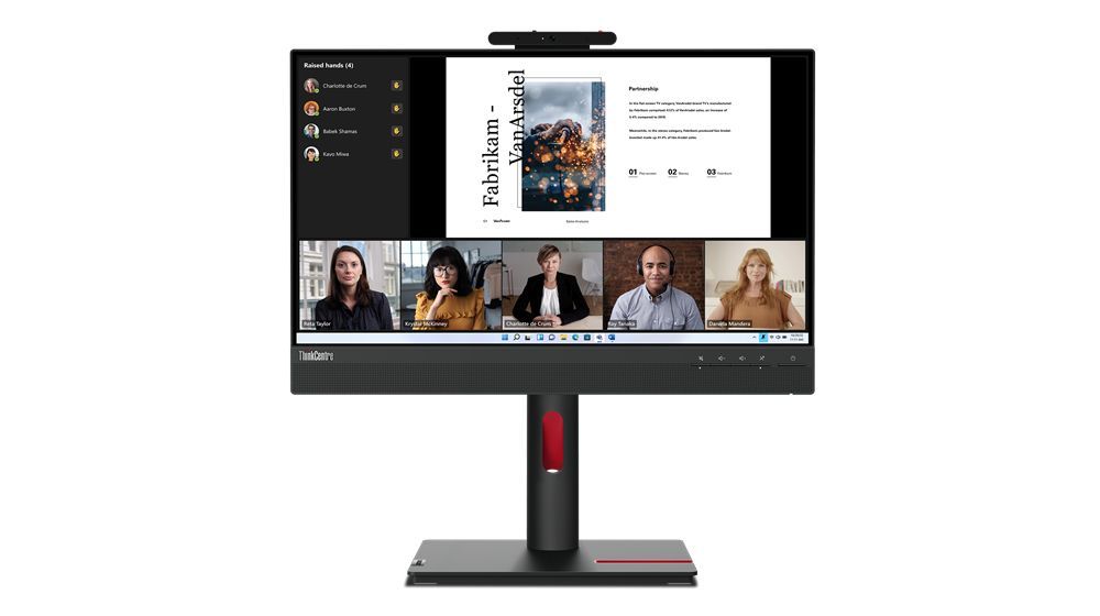 Lenovo ThinkCentre Tiny-In-One 22 Monitor PC 54,6 cm (21.5") 1920 x 1080 Pixel Full HD LED Touch screen Nero [12N9GAT1IT]