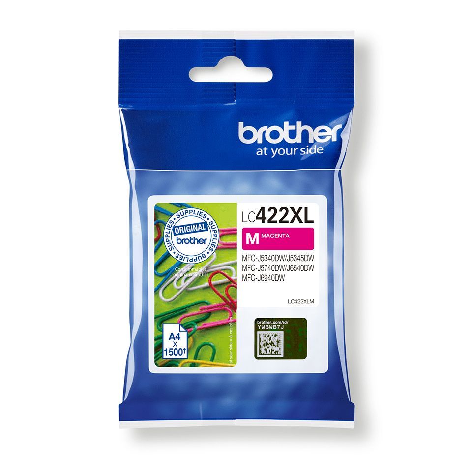 Brother LC422M cartuccia d'inchiostro 1 pz Originale Magenta [LC422M]