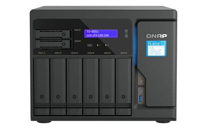 QNAP TS-855X SAN Tower Intel Atom C5125 8 GB DDR4 0 TB QNAP QTS Nero [TS-855X-8G]
