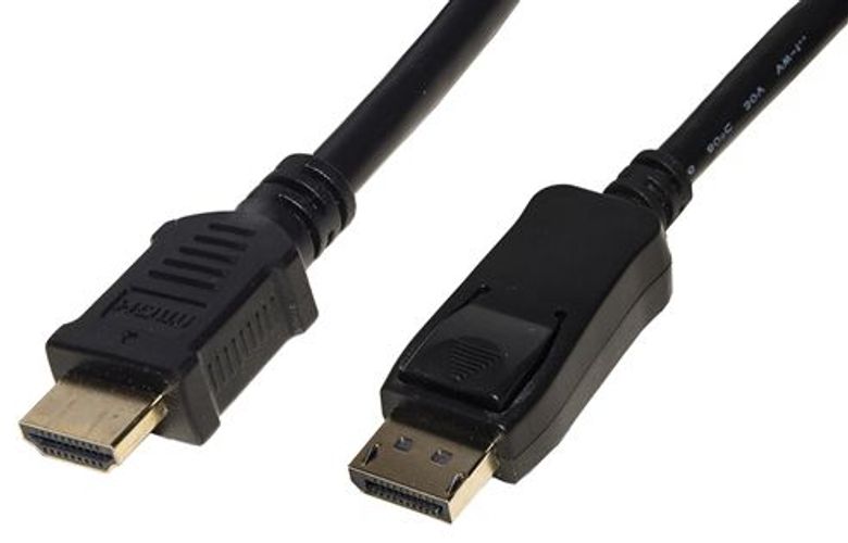 LINK Cavo Displayport 1.2 - Hdmi 1.4 4Kx2K 30Hz Contatti Dorati Mt 1,8 [LKCDPH18]