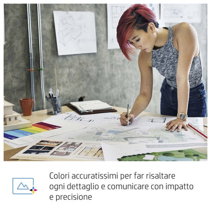 HP Cartuccia inchiostro ciano DesignJet 728, 130 ml [F9J67A]