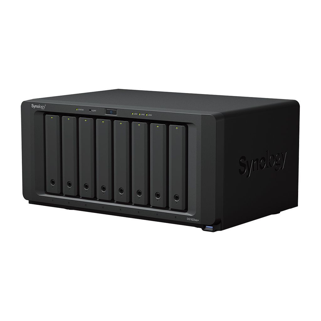 Synology DiskStation DS1823XS+ server NAS e di archiviazione Tower Ryzen Embedded V1780B 8 GB DDR4 0 TB DiskStation Manager Nero [DS1823XS+]