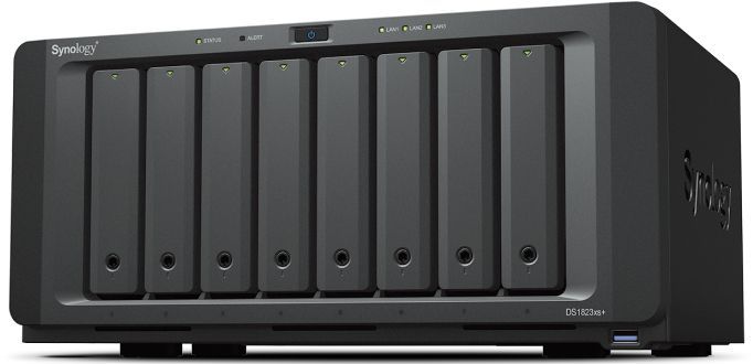 Synology DiskStation DS1823XS+ server NAS e di archiviazione Tower Ryzen Embedded V1780B 8 GB DDR4 0 TB DiskStation Manager Nero [DS1823XS+]