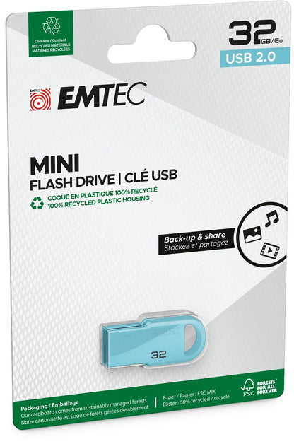 Emtec D250 Mini unità flash USB 32 GB USB tipo A 2.0 Nero [ECMMD32GD252]