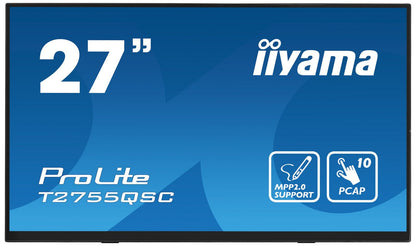 iiyama ProLite T2755QSC-B1 Monitor PC 68,6 cm (27") 2560 x 1440 Pixel Full HD LCD Touch screen Nero [T2755QSC-B1]