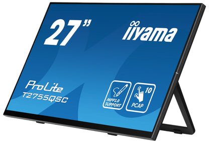 iiyama ProLite T2755QSC-B1 Monitor PC 68,6 cm (27") 2560 x 1440 Pixel Full HD LCD Touch screen Nero [T2755QSC-B1]