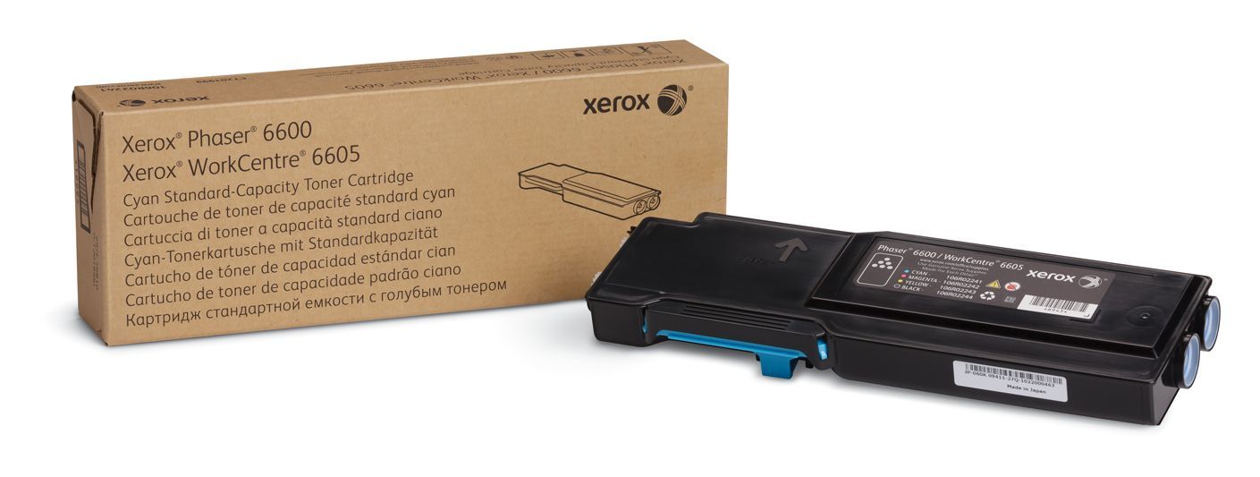 Xerox Cartuccia toner Ciano a Capacità standard per Phaser 6600, WorkCentre 6605 [106R02245]