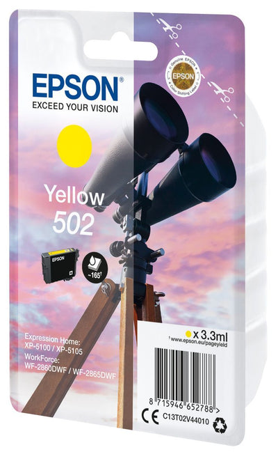 Epson Singlepack Yellow 502 Ink [C13T02V44010]