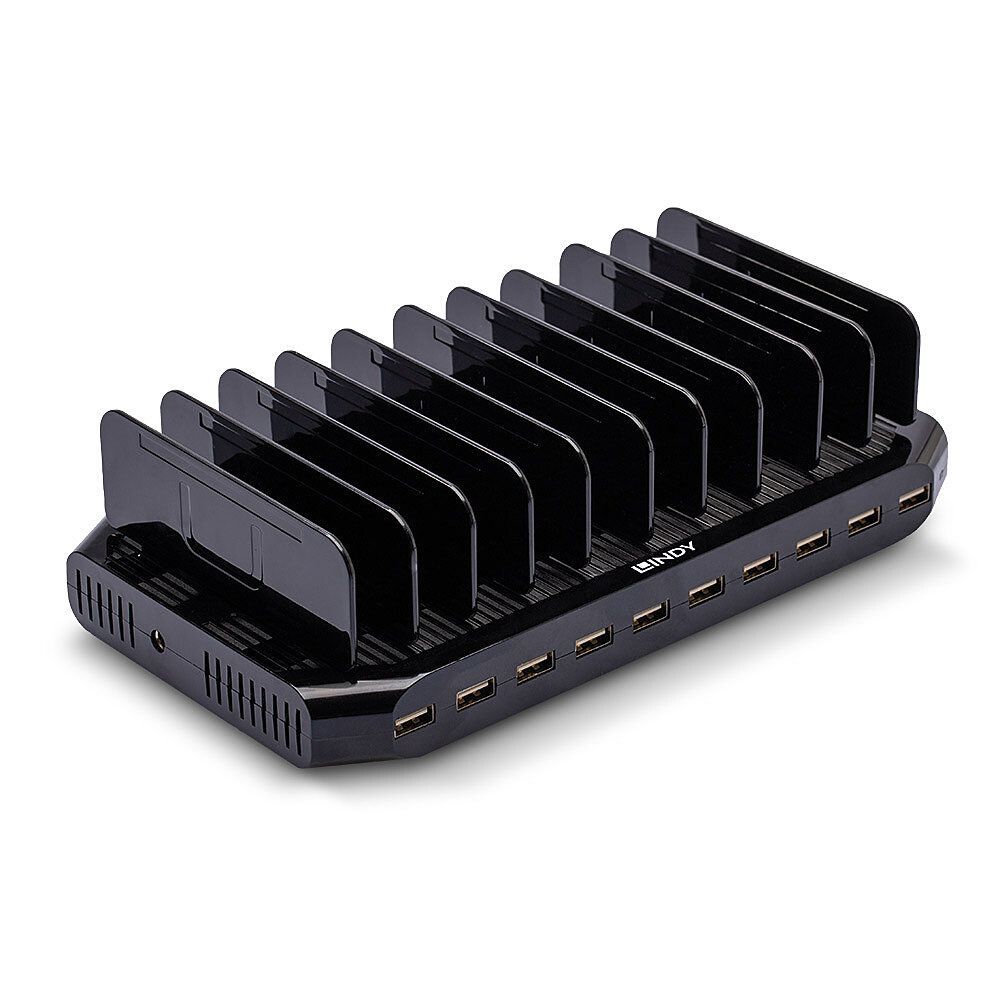Lindy 73309 organizzatore per stazioni di carica Libera installazione Plastica Nero [LINDY73309]