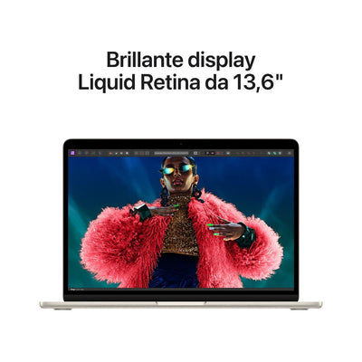 Apple MacBook Air 13'' M3 chip con core 8 CPU e core 10 GPU, 16GB, 512GB SSD Galassia [MXCU3T/A] - ITPartners