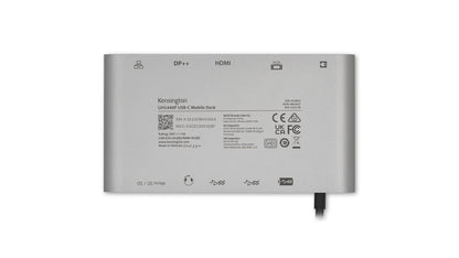 Kensington Docking station portatile senza driver doppia uscita video UH1440P USB-C 5 Gbps  DP/HDMI/VGA [K33853WW]