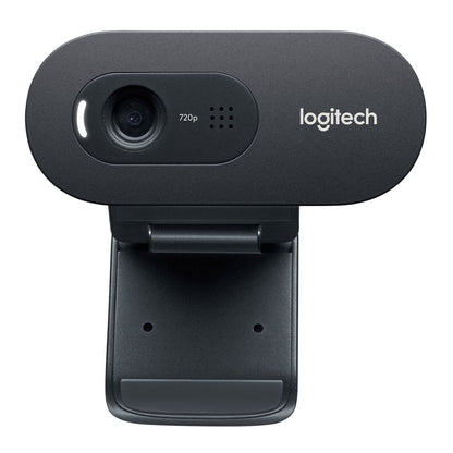 Logitech C270 Webcam HD, HD 720p/30fps, Videochiamate HD Widescreen, Correzione Automatica Luminosità, Microfono Riduzione del Rumore, Skype, FaceTime, Hangouts, WebEx,PC/Mac/Tablet/Chromebook [960-001063]