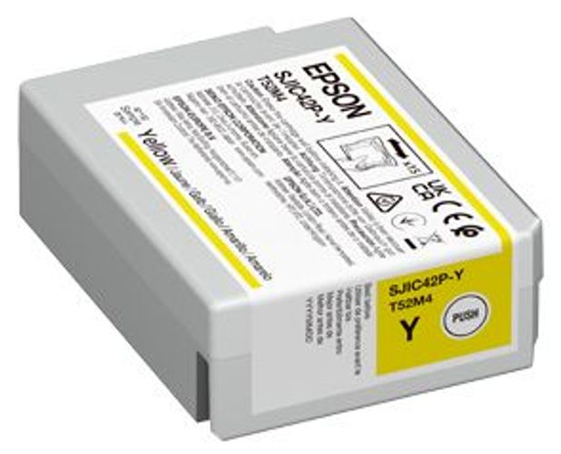 Epson SJIC42P-Y Ink cartridge for ColorWorks C4000e ( Yellow) [C13T52M440]
