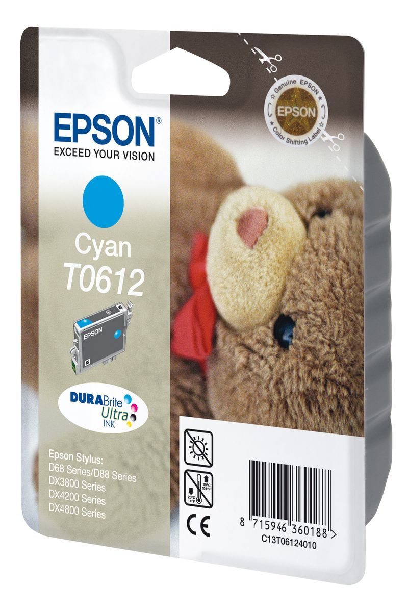 Epson Teddybear Cartuccia Ciano [C13T06124010]