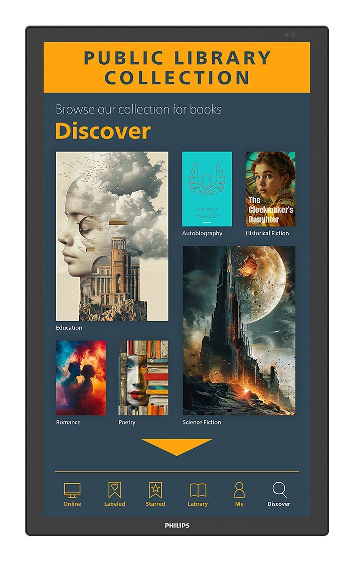 Philips 3000 series 43BDL3751T/00 visualizzatore di messaggi Pannello piatto interattivo 108 cm (42.5") LCD Wi-Fi 450 cd/m 4K Ultra HD Nero Touch screen Processore integrato Android [43BDL3751T/00]