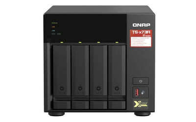 QNAP TS-473A NAS Tower Ryzen Embedded V1500B 8 GB DDR4 0 TB QNAP Turbo System Nero [TS-473A-8G]