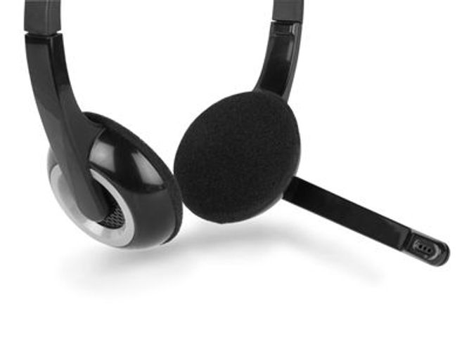 Hamlet Smart Headset cuffia per computer con microfono regolabile connesione jack 3.5mm [HHEADMJK]