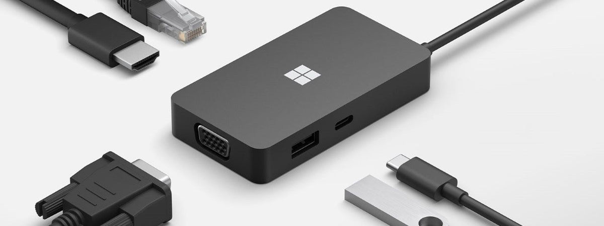 Microsoft 1E4-00003 replicatore di porte e docking station per laptop Nero [1E4-00003]