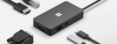 Microsoft 1E4-00003 replicatore di porte e docking station per laptop Nero [1E4-00003]