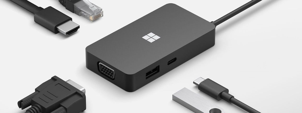Microsoft 1E4-00003 replicatore di porte e docking station per laptop Nero [1E4-00003]