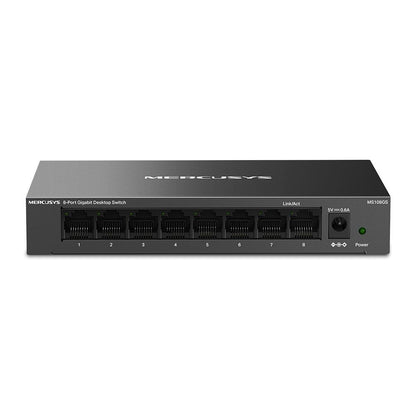 Mercusys MS108GS switch di rete Non gestito Gigabit Ethernet (10/100/1000) Nero [MS108GS]