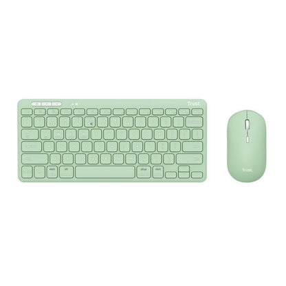 Trust Lyra tastiera Mouse incluso Universale RF senza fili + Bluetooth QWERTY Italiano Verde [24943]