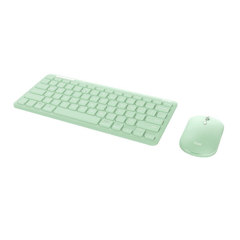 Trust Lyra tastiera Mouse incluso Universale RF senza fili + Bluetooth QWERTY Italiano Verde [24943]
