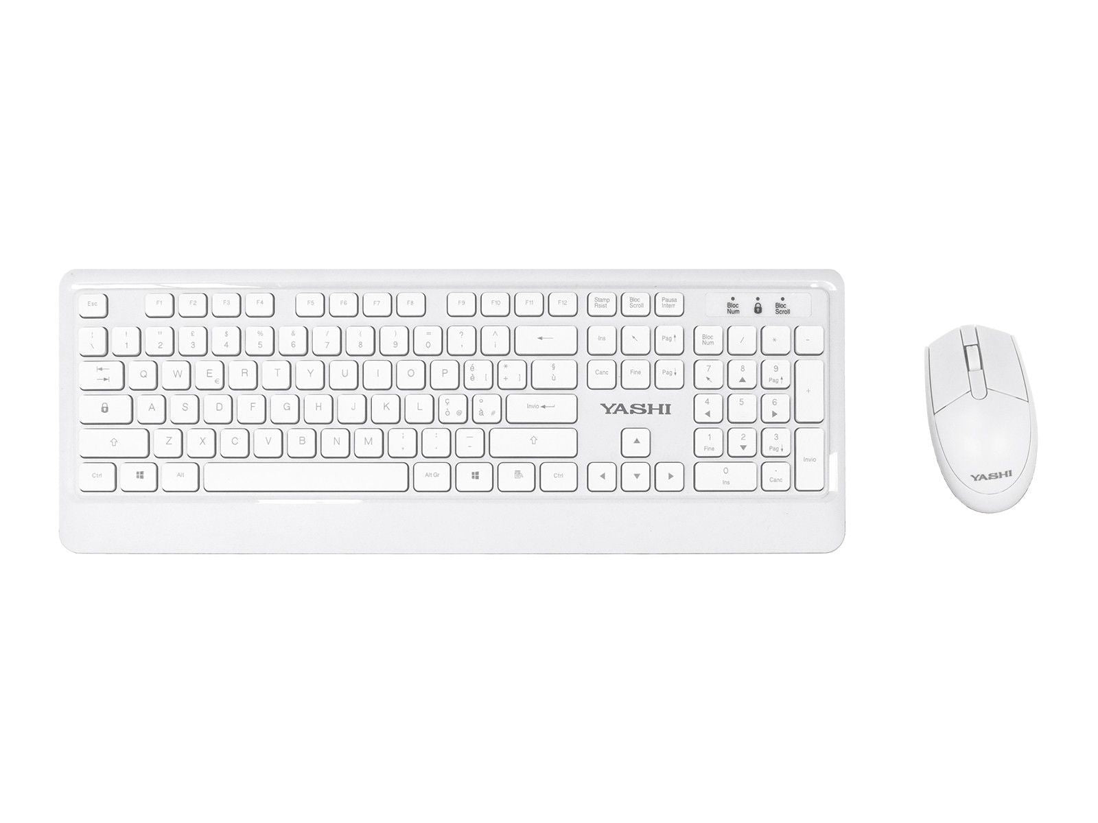 YASHI MY538 tastiera RF Wireless Bianco [MY538]