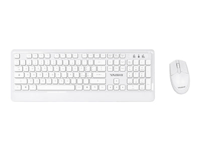 YASHI MY538 tastiera RF Wireless Bianco [MY538]