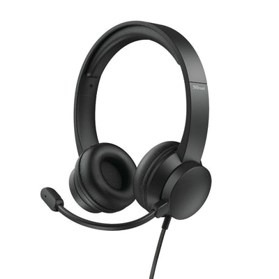 Trust HS-200 Auricolare Cablato A Padiglione Ufficio USB tipo A Nero [24186]