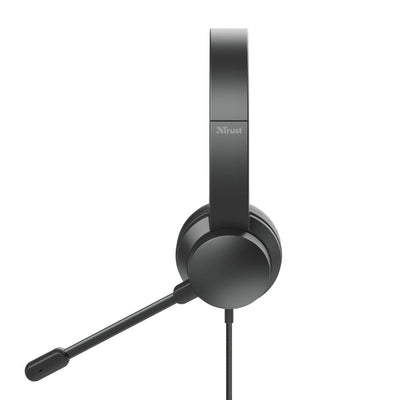 Trust HS-200 Auricolare Cablato A Padiglione Ufficio USB tipo A Nero [24186]