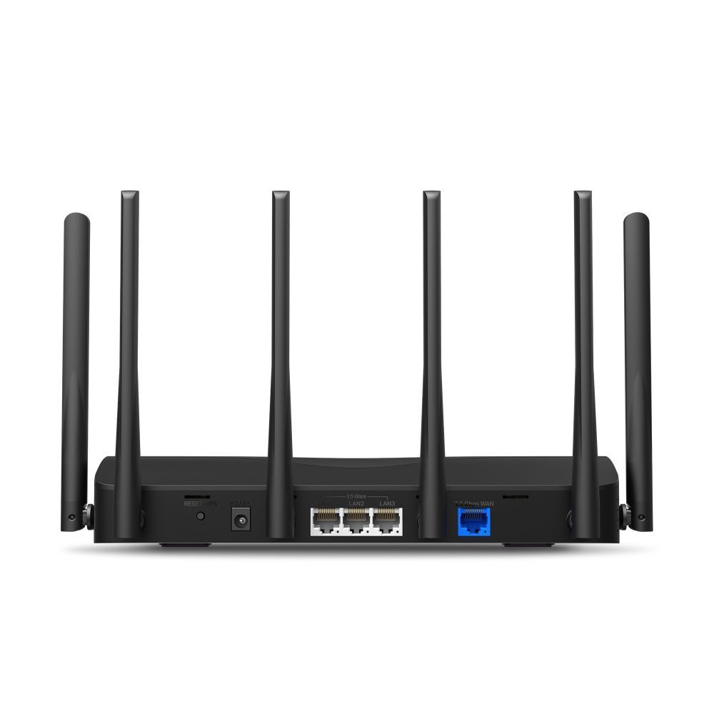 Mercusys MR47BE router wireless 2.5 Gigabit Ethernet Tri-band (2,4 GHz/5 GHz/6 GHz) Nero [MR47BE]