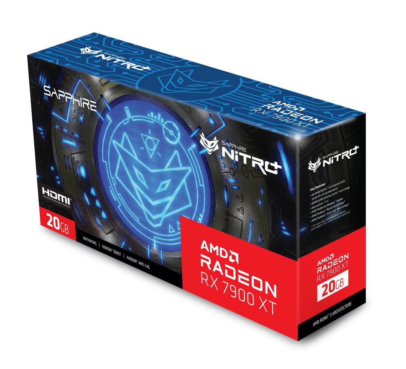 Sapphire NITRO+ Radeon RX 7900 XT Vapor-X AMD 20 GB GDDR6 [11323-01-40G]