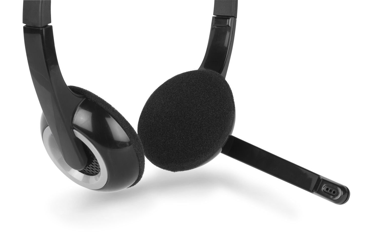 Hamlet Smart Auricolare Cablato A Padiglione Ufficio Nero, Argento [HHEADMJJ]