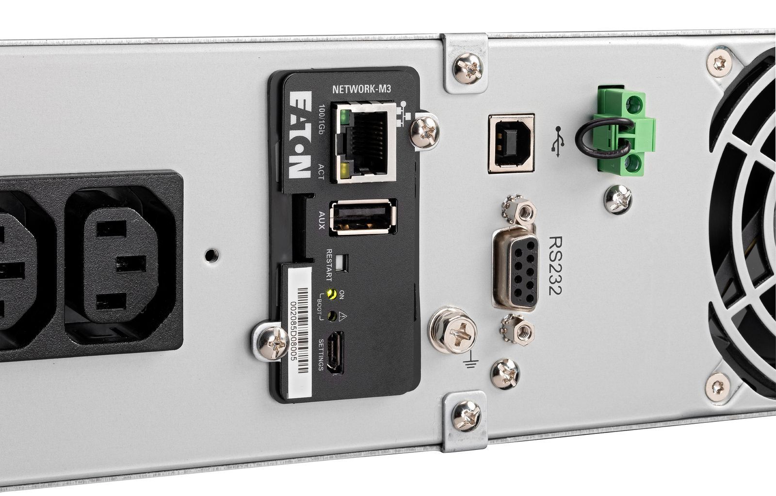 Eaton 9E1000IR gruppo di continuità (UPS) Doppia conversione (online) 1 kVA 900 W 4 presa(e) AC [9E1000IR]