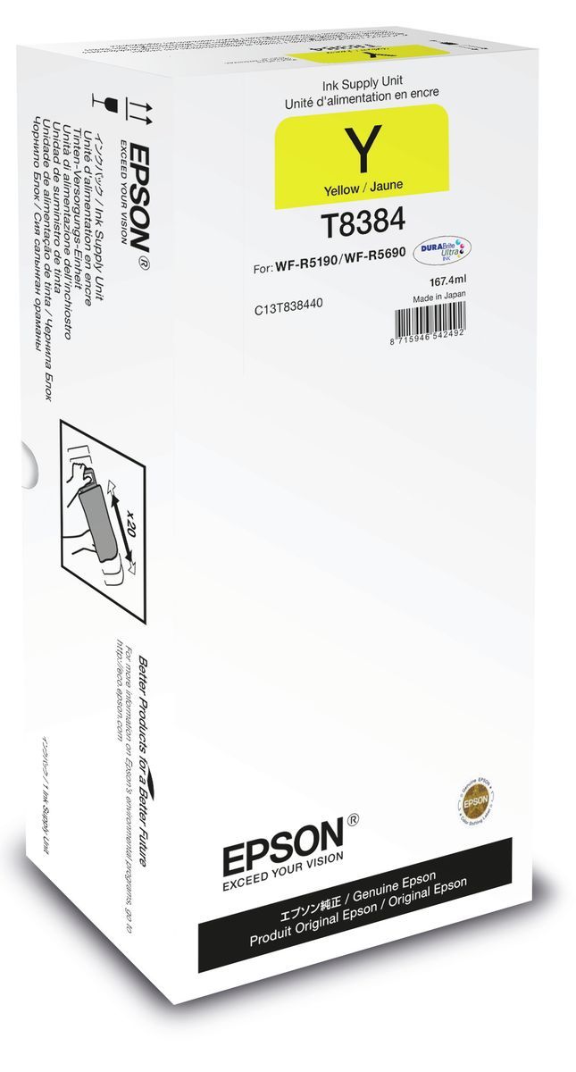Epson Yellow XL Ink Supply Unit [C13T838440]