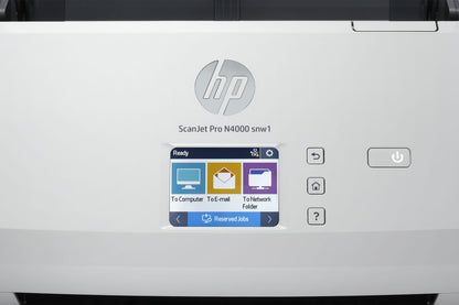 HP Scanjet Pro N4000 snw1 Sheet-feed Scanner Scanner a foglio 600 x 600 DPI A4 Nero, Bianco [6FW08A#B19]