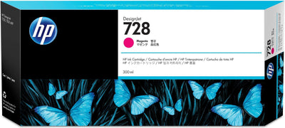 HP Cartuccia inchiostro magenta DesignJet 728, 300 ml [F9K16A]