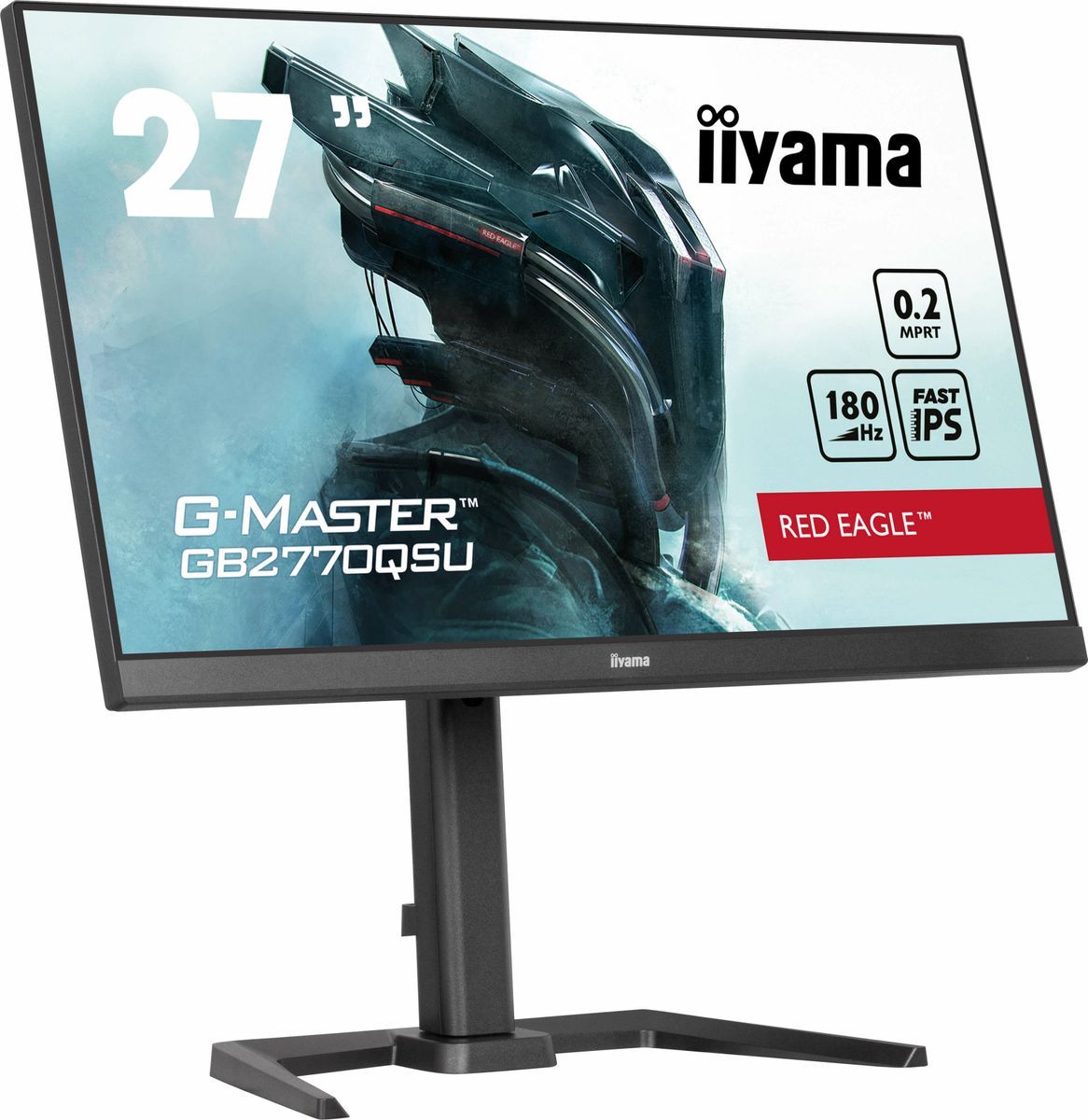 iiyama G-MASTER GB2770QSU-B6 Monitor PC 68,6 cm (27") 2560 x 1440 Pixel 2K Ultra HD LCD Nero [GB2770QSU-B6]