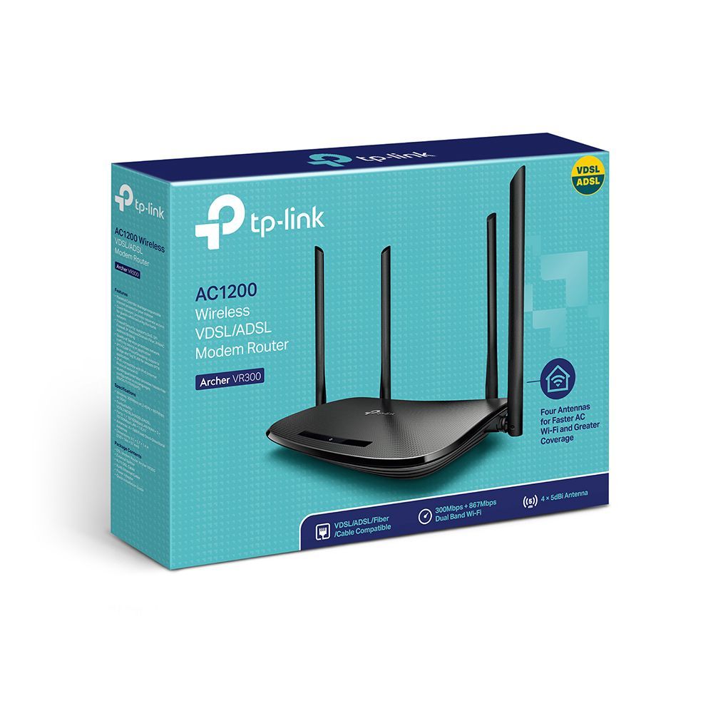 TP-Link Archer VR300 router wireless Fast Ethernet Dual-band (2.4 GHz/5 GHz) Nero [ARCHERVR300]