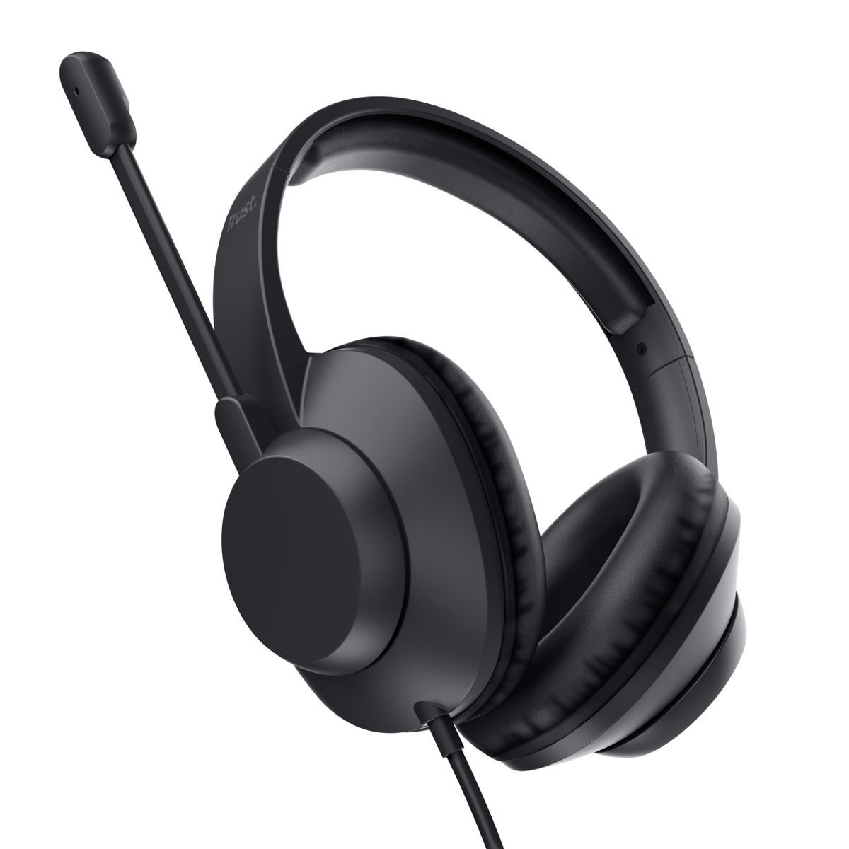 Trust Ayda Max USB Auricolare Cablato A Padiglione Ufficio USB Type-C / USB Type-A Nero [25461]