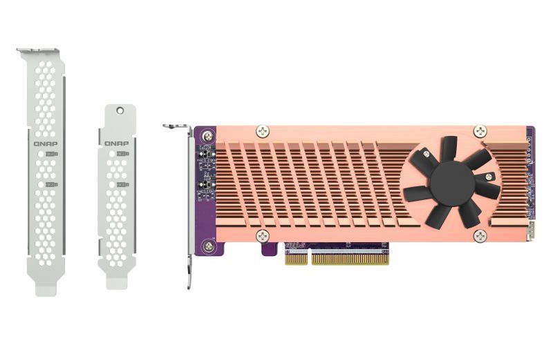 QNAP QM2-2P-384A scheda di interfaccia e adattatore Interno M.2 [QM2-2P-384A]