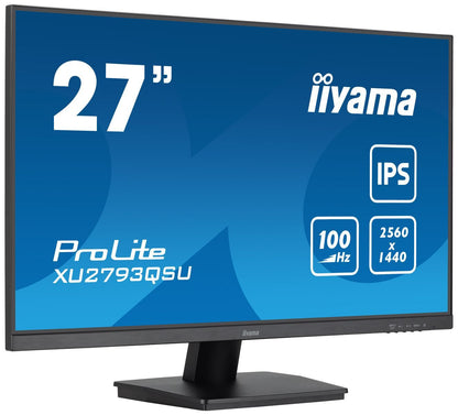 iiyama ProLite XU2793QSU-B7 LED display 68,6 cm (27") 2560 x 1440 Pixel Wide Quad HD Nero [XU2793QSU-B7]